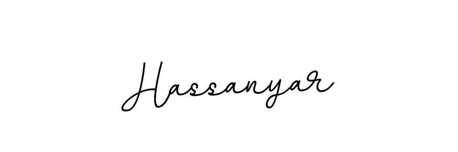 Make a beautiful signature design for name Hassanyar. With this signature (BallpointsItalic-DORy9) style, you can create a handwritten signature for free. Hassanyar signature style 11 images and pictures png