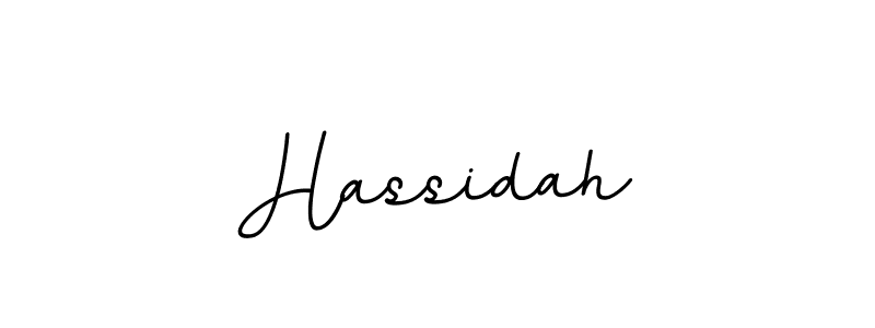 How to make Hassidah name signature. Use BallpointsItalic-DORy9 style for creating short signs online. This is the latest handwritten sign. Hassidah signature style 11 images and pictures png