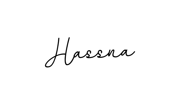 Make a beautiful signature design for name Hassna. With this signature (BallpointsItalic-DORy9) style, you can create a handwritten signature for free. Hassna signature style 11 images and pictures png