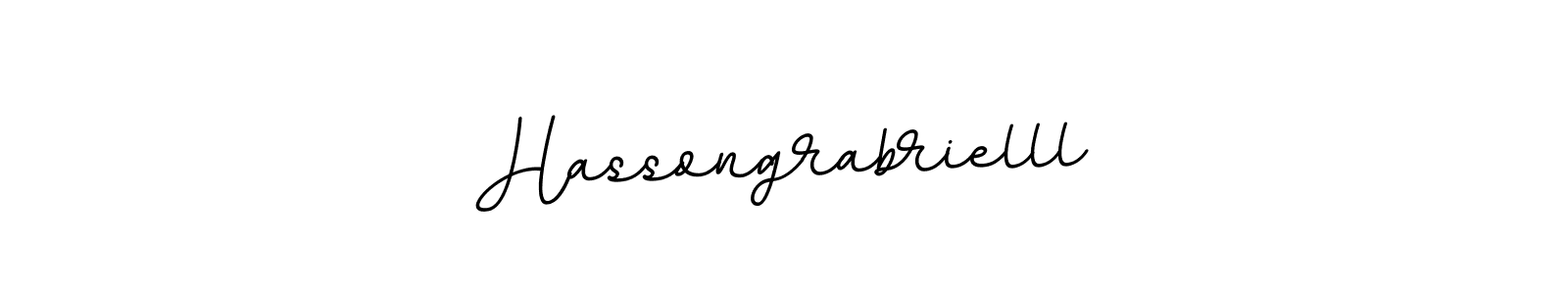 Use a signature maker to create a handwritten signature online. With this signature software, you can design (BallpointsItalic-DORy9) your own signature for name Hassongrabrielll. Hassongrabrielll signature style 11 images and pictures png