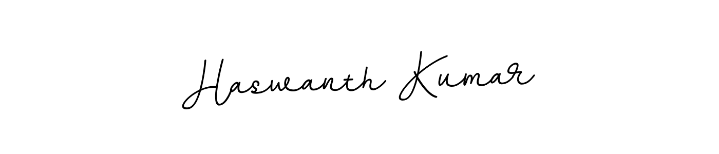 How to make Haswanth Kumar name signature. Use BallpointsItalic-DORy9 style for creating short signs online. This is the latest handwritten sign. Haswanth Kumar signature style 11 images and pictures png