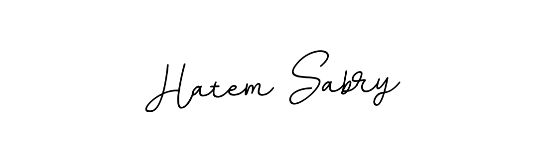 Use a signature maker to create a handwritten signature online. With this signature software, you can design (BallpointsItalic-DORy9) your own signature for name Hatem Sabry. Hatem Sabry signature style 11 images and pictures png