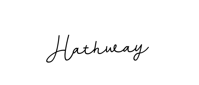 Use a signature maker to create a handwritten signature online. With this signature software, you can design (BallpointsItalic-DORy9) your own signature for name Hathway. Hathway signature style 11 images and pictures png