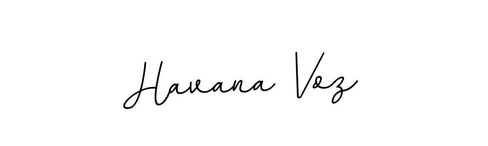 The best way (BallpointsItalic-DORy9) to make a short signature is to pick only two or three words in your name. The name Havana Voz include a total of six letters. For converting this name. Havana Voz signature style 11 images and pictures png