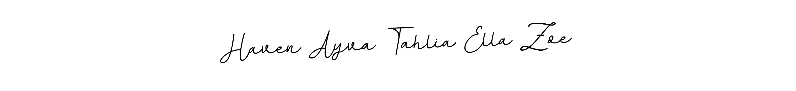 How to make Haven Ayva Tahlia Ella Zoe name signature. Use BallpointsItalic-DORy9 style for creating short signs online. This is the latest handwritten sign. Haven Ayva Tahlia Ella Zoe signature style 11 images and pictures png