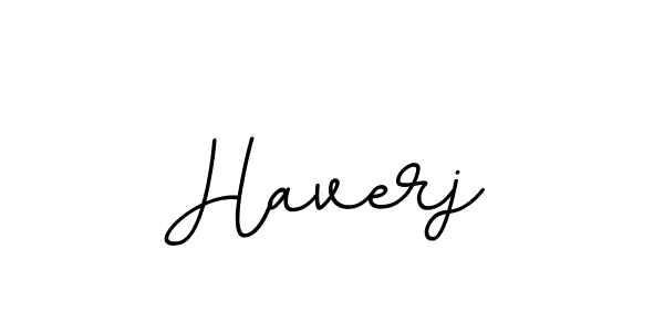 Design your own signature with our free online signature maker. With this signature software, you can create a handwritten (BallpointsItalic-DORy9) signature for name Haverj. Haverj signature style 11 images and pictures png