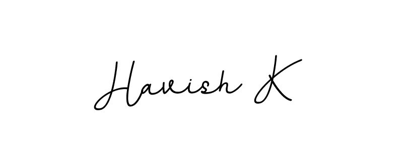 Also we have Havish K name is the best signature style. Create professional handwritten signature collection using BallpointsItalic-DORy9 autograph style. Havish K signature style 11 images and pictures png