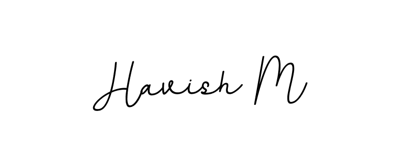 How to Draw Havish M signature style? BallpointsItalic-DORy9 is a latest design signature styles for name Havish M. Havish M signature style 11 images and pictures png