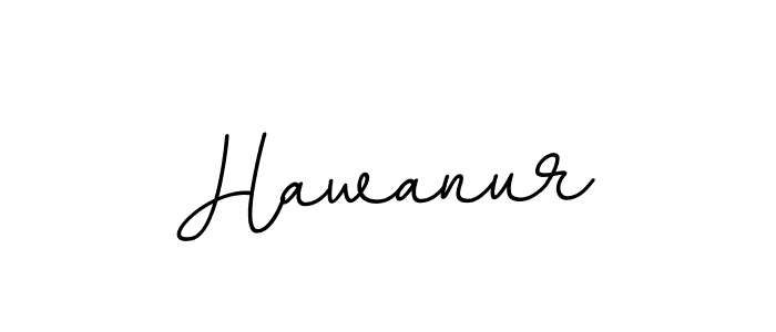 Make a beautiful signature design for name Hawanur. With this signature (BallpointsItalic-DORy9) style, you can create a handwritten signature for free. Hawanur signature style 11 images and pictures png