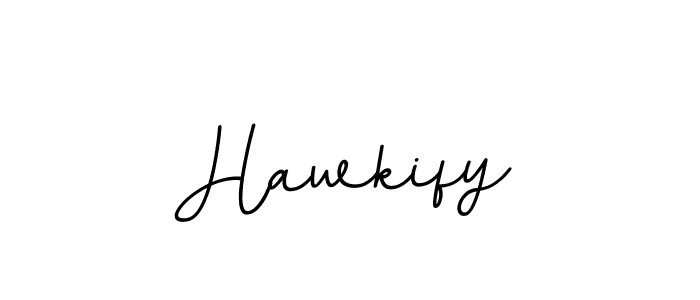 Make a beautiful signature design for name Hawkify. With this signature (BallpointsItalic-DORy9) style, you can create a handwritten signature for free. Hawkify signature style 11 images and pictures png