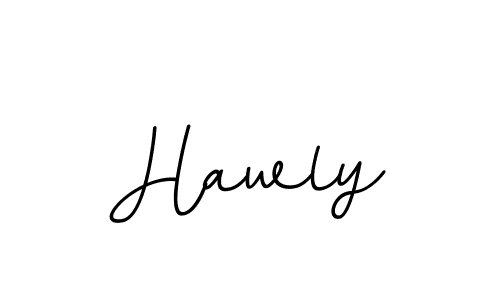 Design your own signature with our free online signature maker. With this signature software, you can create a handwritten (BallpointsItalic-DORy9) signature for name Hawly. Hawly signature style 11 images and pictures png