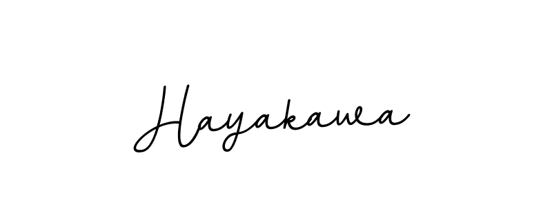 Make a beautiful signature design for name Hayakawa. With this signature (BallpointsItalic-DORy9) style, you can create a handwritten signature for free. Hayakawa signature style 11 images and pictures png