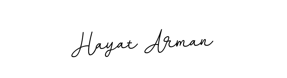 It looks lik you need a new signature style for name Hayat Arman. Design unique handwritten (BallpointsItalic-DORy9) signature with our free signature maker in just a few clicks. Hayat Arman signature style 11 images and pictures png