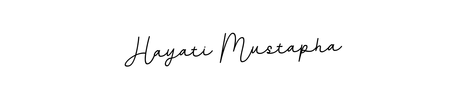 The best way (BallpointsItalic-DORy9) to make a short signature is to pick only two or three words in your name. The name Hayati Mustapha include a total of six letters. For converting this name. Hayati Mustapha signature style 11 images and pictures png