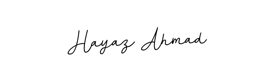 Make a beautiful signature design for name Hayaz Ahmad. With this signature (BallpointsItalic-DORy9) style, you can create a handwritten signature for free. Hayaz Ahmad signature style 11 images and pictures png