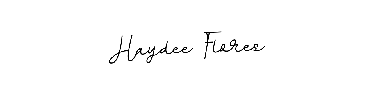 Haydee Flores stylish signature style. Best Handwritten Sign (BallpointsItalic-DORy9) for my name. Handwritten Signature Collection Ideas for my name Haydee Flores. Haydee Flores signature style 11 images and pictures png