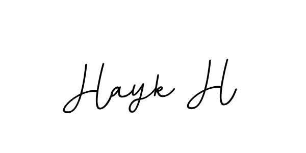 You should practise on your own different ways (BallpointsItalic-DORy9) to write your name (Hayk H) in signature. don't let someone else do it for you. Hayk H signature style 11 images and pictures png