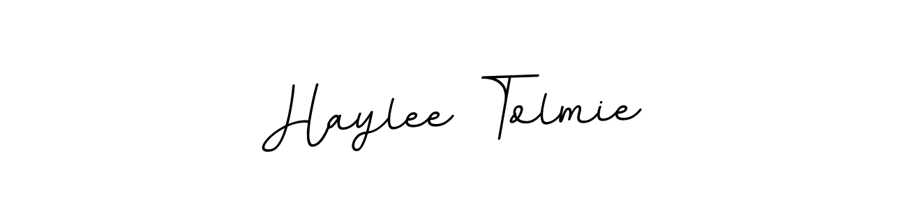 Haylee Tolmie stylish signature style. Best Handwritten Sign (BallpointsItalic-DORy9) for my name. Handwritten Signature Collection Ideas for my name Haylee Tolmie. Haylee Tolmie signature style 11 images and pictures png