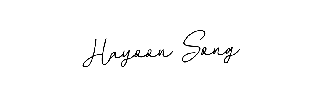 Hayoon Song stylish signature style. Best Handwritten Sign (BallpointsItalic-DORy9) for my name. Handwritten Signature Collection Ideas for my name Hayoon Song. Hayoon Song signature style 11 images and pictures png
