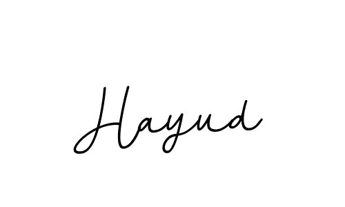 Design your own signature with our free online signature maker. With this signature software, you can create a handwritten (BallpointsItalic-DORy9) signature for name Hayud. Hayud signature style 11 images and pictures png