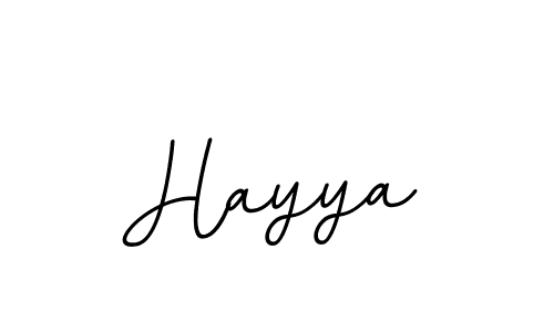 Create a beautiful signature design for name Hayya. With this signature (BallpointsItalic-DORy9) fonts, you can make a handwritten signature for free. Hayya signature style 11 images and pictures png