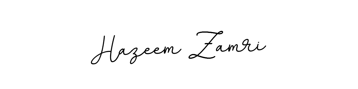 Design your own signature with our free online signature maker. With this signature software, you can create a handwritten (BallpointsItalic-DORy9) signature for name Hazeem Zamri. Hazeem Zamri signature style 11 images and pictures png