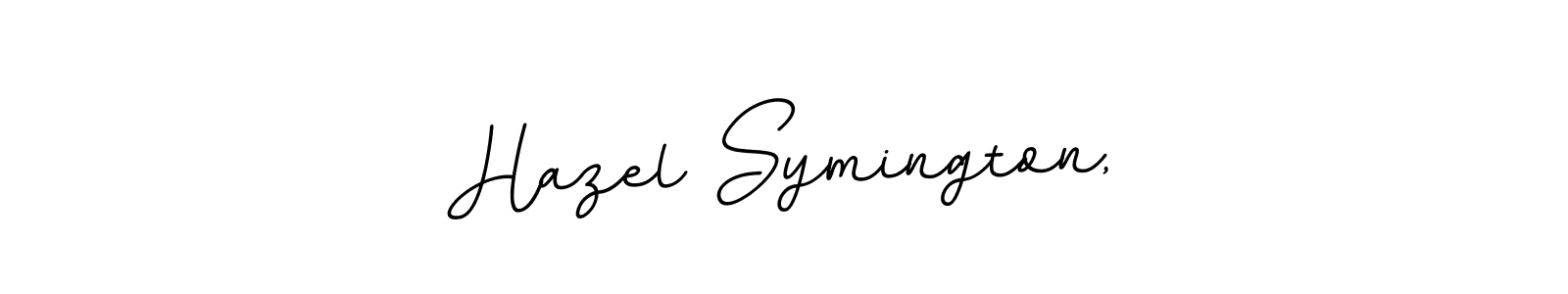 It looks lik you need a new signature style for name Hazel Symington,. Design unique handwritten (BallpointsItalic-DORy9) signature with our free signature maker in just a few clicks. Hazel Symington, signature style 11 images and pictures png