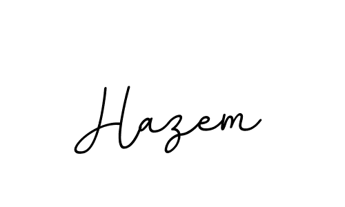 Design your own signature with our free online signature maker. With this signature software, you can create a handwritten (BallpointsItalic-DORy9) signature for name Hazem. Hazem signature style 11 images and pictures png