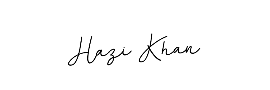 How to make Hazi Khan name signature. Use BallpointsItalic-DORy9 style for creating short signs online. This is the latest handwritten sign. Hazi Khan signature style 11 images and pictures png