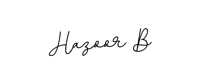 Use a signature maker to create a handwritten signature online. With this signature software, you can design (BallpointsItalic-DORy9) your own signature for name Hazoor B. Hazoor B signature style 11 images and pictures png