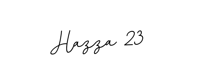 Design your own signature with our free online signature maker. With this signature software, you can create a handwritten (BallpointsItalic-DORy9) signature for name Hazza 23. Hazza 23 signature style 11 images and pictures png