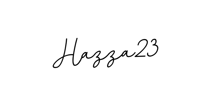 How to make Hazza23 name signature. Use BallpointsItalic-DORy9 style for creating short signs online. This is the latest handwritten sign. Hazza23 signature style 11 images and pictures png