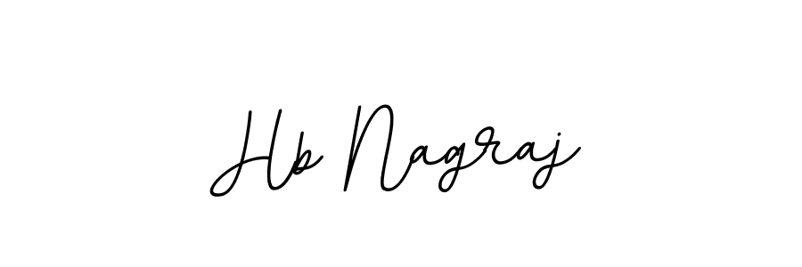 Make a beautiful signature design for name Hb Nagraj. With this signature (BallpointsItalic-DORy9) style, you can create a handwritten signature for free. Hb Nagraj signature style 11 images and pictures png