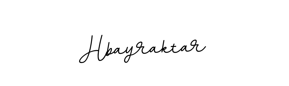 Design your own signature with our free online signature maker. With this signature software, you can create a handwritten (BallpointsItalic-DORy9) signature for name Hbayraktar. Hbayraktar signature style 11 images and pictures png