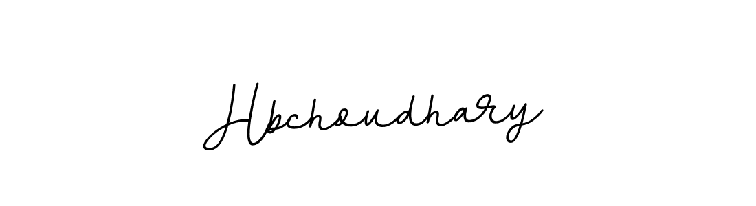 How to make Hbchoudhary signature? BallpointsItalic-DORy9 is a professional autograph style. Create handwritten signature for Hbchoudhary name. Hbchoudhary signature style 11 images and pictures png