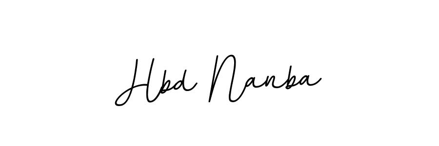 Make a beautiful signature design for name Hbd Nanba. With this signature (BallpointsItalic-DORy9) style, you can create a handwritten signature for free. Hbd Nanba signature style 11 images and pictures png
