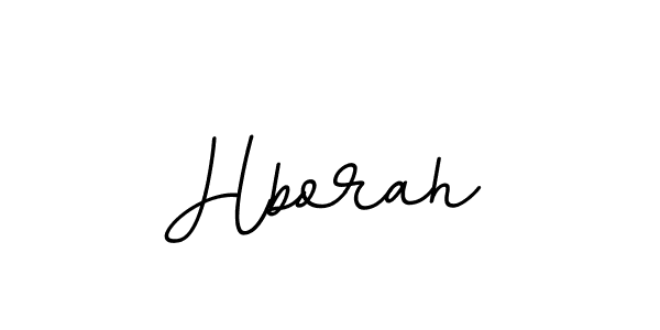 Use a signature maker to create a handwritten signature online. With this signature software, you can design (BallpointsItalic-DORy9) your own signature for name Hborah. Hborah signature style 11 images and pictures png