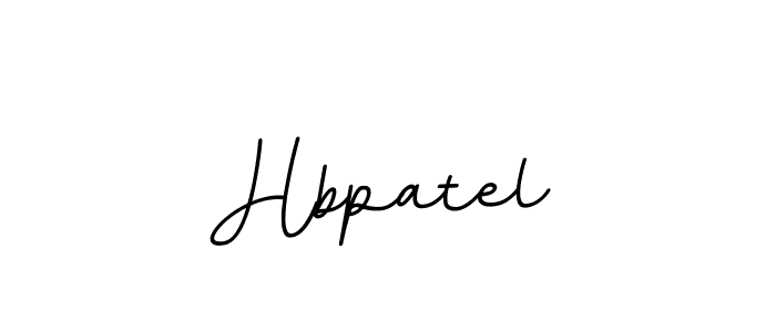 Design your own signature with our free online signature maker. With this signature software, you can create a handwritten (BallpointsItalic-DORy9) signature for name Hbpatel. Hbpatel signature style 11 images and pictures png