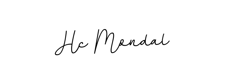 Use a signature maker to create a handwritten signature online. With this signature software, you can design (BallpointsItalic-DORy9) your own signature for name Hc Mondal. Hc Mondal signature style 11 images and pictures png