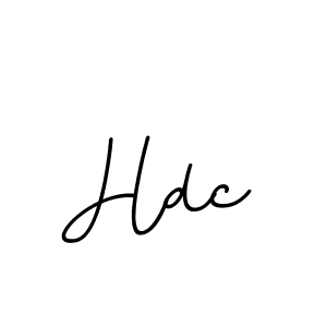 Use a signature maker to create a handwritten signature online. With this signature software, you can design (BallpointsItalic-DORy9) your own signature for name Hdc. Hdc signature style 11 images and pictures png