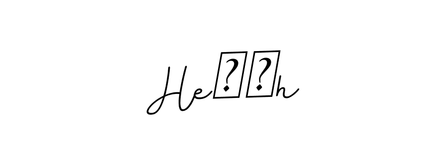 Also You can easily find your signature by using the search form. We will create He��h name handwritten signature images for you free of cost using BallpointsItalic-DORy9 sign style. He��h signature style 11 images and pictures png