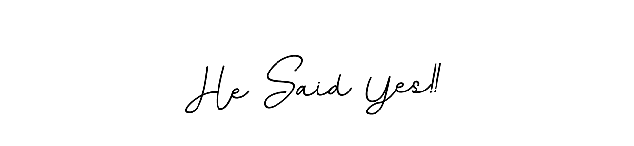 Check out images of Autograph of He Said Yes!! name. Actor He Said Yes!! Signature Style. BallpointsItalic-DORy9 is a professional sign style online. He Said Yes!! signature style 11 images and pictures png