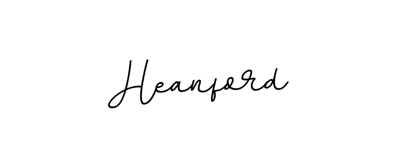 Design your own signature with our free online signature maker. With this signature software, you can create a handwritten (BallpointsItalic-DORy9) signature for name Heanford. Heanford signature style 11 images and pictures png