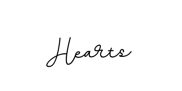 Use a signature maker to create a handwritten signature online. With this signature software, you can design (BallpointsItalic-DORy9) your own signature for name Hearts. Hearts signature style 11 images and pictures png