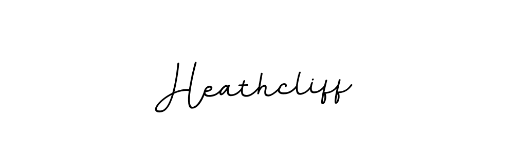 Design your own signature with our free online signature maker. With this signature software, you can create a handwritten (BallpointsItalic-DORy9) signature for name Heathcliff. Heathcliff signature style 11 images and pictures png