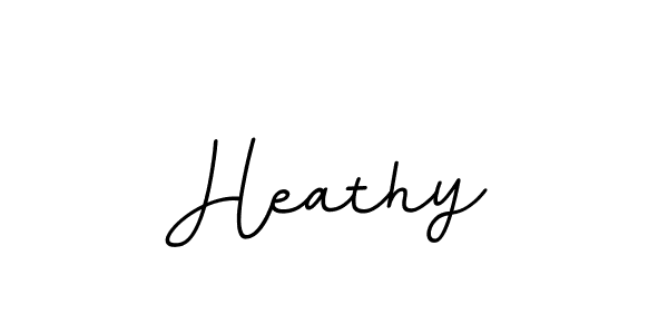 Use a signature maker to create a handwritten signature online. With this signature software, you can design (BallpointsItalic-DORy9) your own signature for name Heathy. Heathy signature style 11 images and pictures png