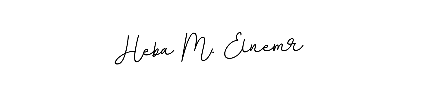 if you are searching for the best signature style for your name Heba M. Elnemr. so please give up your signature search. here we have designed multiple signature styles  using BallpointsItalic-DORy9. Heba M. Elnemr signature style 11 images and pictures png