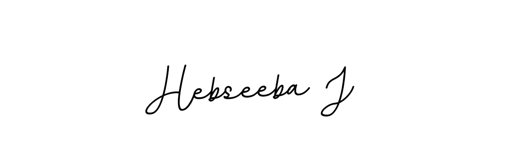 You can use this online signature creator to create a handwritten signature for the name Hebseeba J. This is the best online autograph maker. Hebseeba J signature style 11 images and pictures png