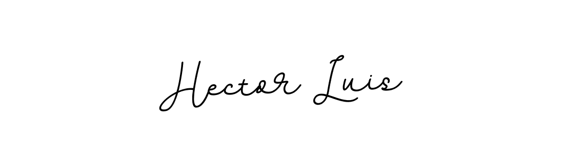 How to make Hector Luis name signature. Use BallpointsItalic-DORy9 style for creating short signs online. This is the latest handwritten sign. Hector Luis signature style 11 images and pictures png