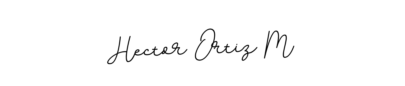 Make a beautiful signature design for name Hector Ortiz M. With this signature (BallpointsItalic-DORy9) style, you can create a handwritten signature for free. Hector Ortiz M signature style 11 images and pictures png